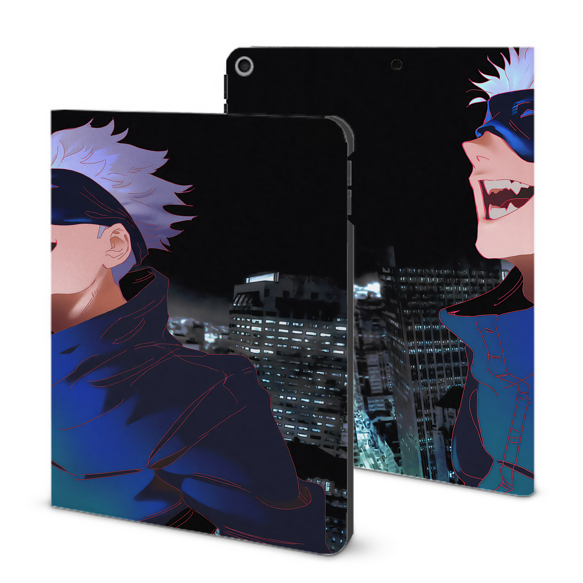 （画像用） 呪術廻戦 Jujutsu Kaisen IPad ケース ブック型 PUレザー TPU 耐衝撃 軽量 薄型 ペン収納なし 全面保護 IPad 各モデル対応